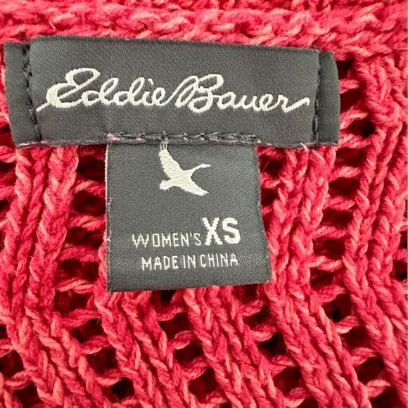 Eddie Bauer Women’s short sleeved coral knit sweater size XS - Picture 4 of 5
